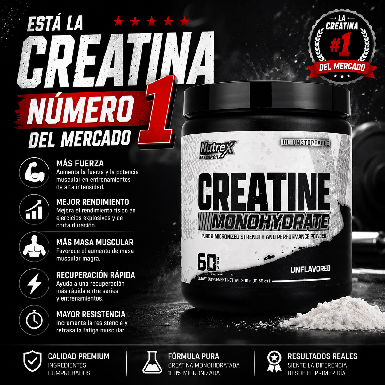 CREATINA MONOHYDRATE NUTREX