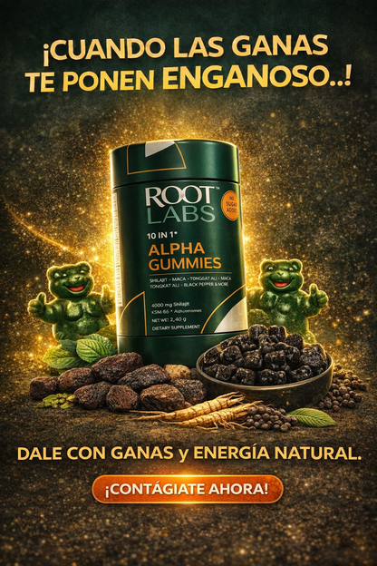 Alpha Gummies 10 en 1 – Potencia Masculina Diaria