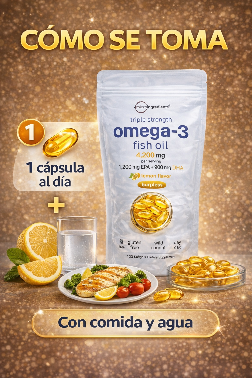 Omega-3 Triple Fuerza + Vitamina D3
