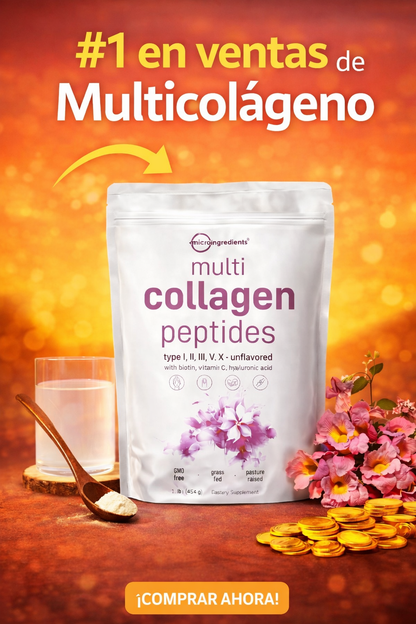 ✨ **Multicolágeno Elimina arrugas, fortalece tu cabello 💇‍♀️ y alivia tus articulaciones 🦴 en semanas 💥