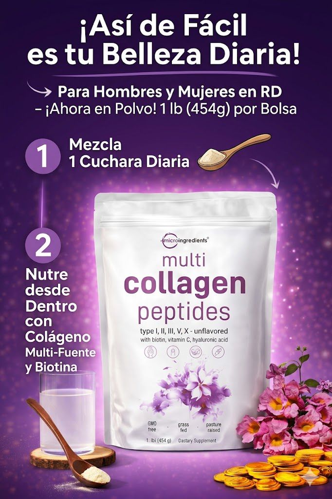 ✨ **Multicolágeno Elimina arrugas, fortalece tu cabello 💇‍♀️ y alivia tus articulaciones 🦴 en semanas 💥