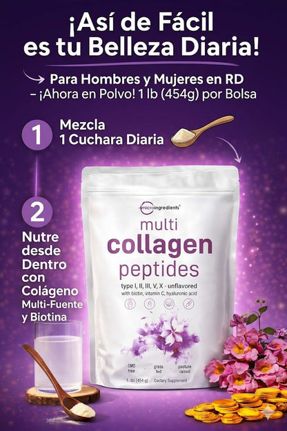 ✨ **Multicolágeno Elimina arrugas, fortalece tu cabello 💇‍♀️ y alivia tus articulaciones 🦴 en semanas 💥